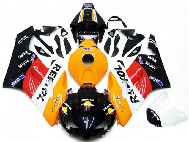 2004-2005 Honda CBR1000RR Motorcycle Fairing Kits - Orange White Red Glossy Black Repsol Australia for Sale