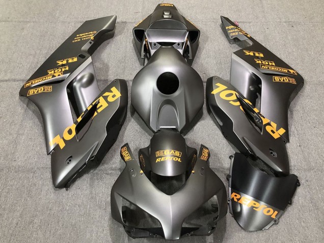 2004-2005 Honda CBR1000RR Motorcycle Fairings - Matte Grey Gold Repsol Australia for Sale