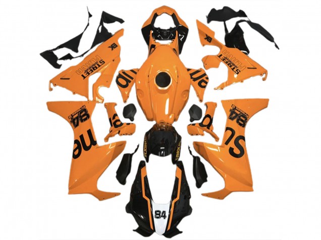 2017-2023 Honda CBR1000RR Motorcycle Fairings - Orange Glossy Black Street Flava Australia for Sale