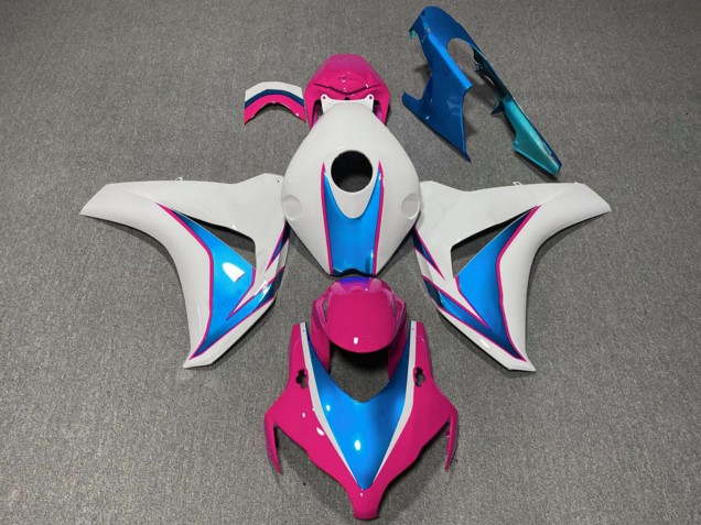 2008-2011 Honda CBR1000RR Motorcycle Fairings - White Blue Pink Australia for Sale