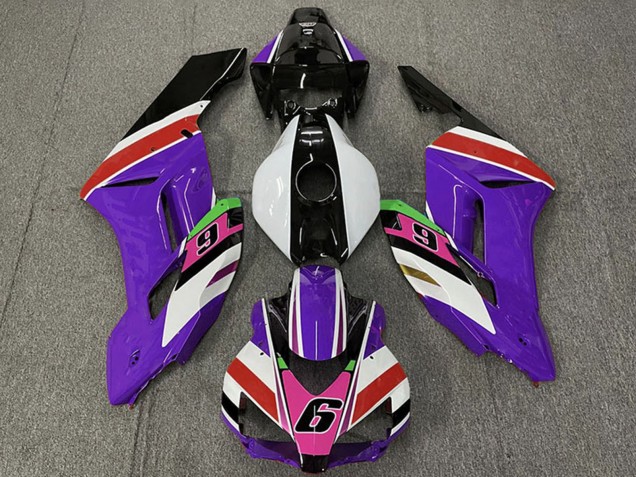 2004-2005 Honda CBR1000RR Motorcycle Fairings - Purple White Red Pink Glossy Black 6 Australia for Sale