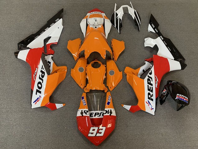 2017-2023 Honda CBR1000RR Motorcycle Fairings - White Orange Red Black Racing Repsol 93 Australia for Sale