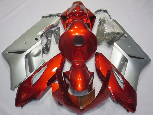 2004-2005 Honda CBR1000RR Motorcycle Fairings - Silver Red Australia for Sale