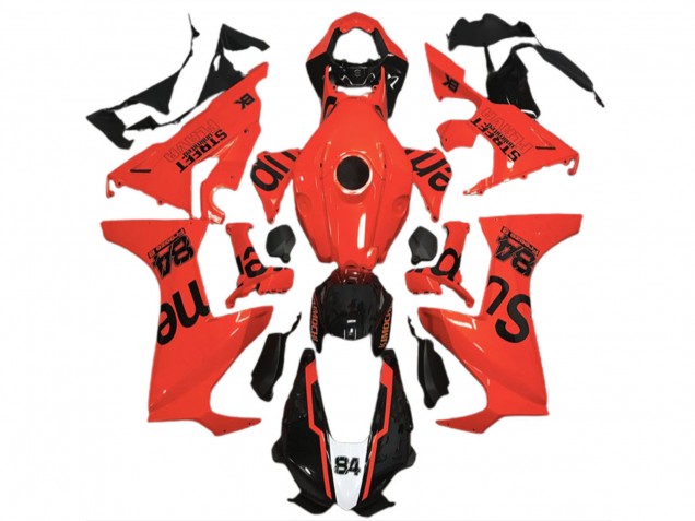 2017-2023 Honda CBR1000RR Motorcycle Fairings - Red Glossy Black Street Flava Australia for Sale
