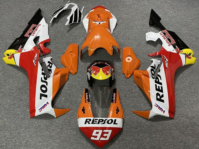 2017-2023 Honda CBR1000RR Motorcycle Fairings - Orange White Yellow Red Glossy Black Red Bull Repsol 93 Australia for Sale