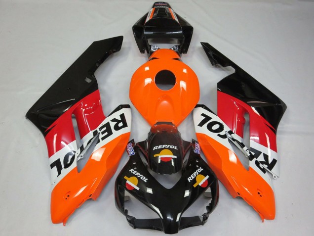 2004-2005 Honda CBR1000RR Motorcycle Fairings - Orange White Red Glossy Black Repsol Australia for Sale