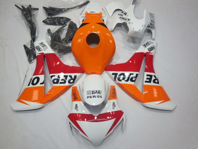 2008-2011 Honda CBR1000RR Motorcycle Fairings - Orange White Red Glossy Black Repsol Australia for Sale