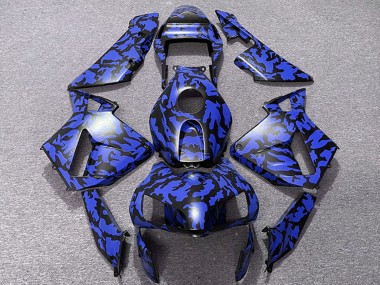 2003-2004 Honda CBR600RR Motorcycle Fairings - Blue Black Camouflage Australia for Sale