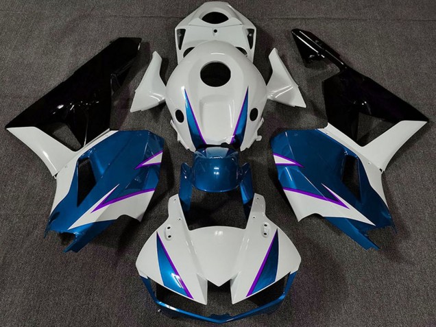 2013-2023 Honda CBR600RR Motorcycle Fairing - White Blue Glossy Black Australia for Sale