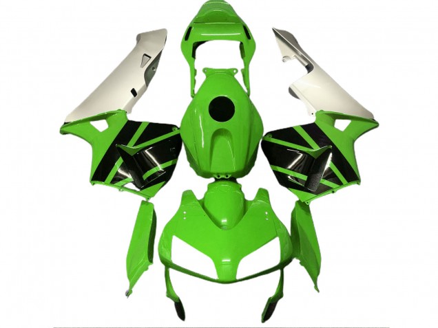 2003-2004 Honda CBR600RR Motorcycle Fairings - Silver Green Glossy Black Australia for Sale