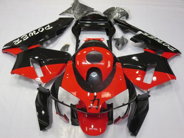 2003-2004 Honda CBR600RR Motorcycle Fairings - Red Glossy Black Power Australia for Sale