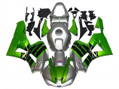 2013-2023 Honda CBR600RR Motorcycle Fairings - Silver Green Glossy Black HRC Australia for Sale