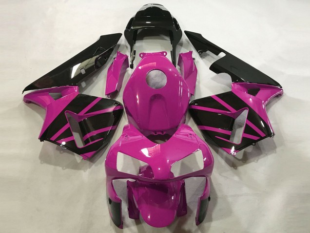 2003-2004 Honda CBR600RR Motorcycle Fairings - Hot Pink Glossy Black OEM Style Australia for Sale