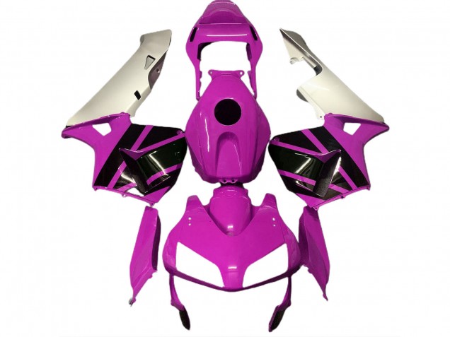 2003-2004 Honda CBR600RR Motorcycle Fairings - Silver Hot Pink Glossy Black Australia for Sale