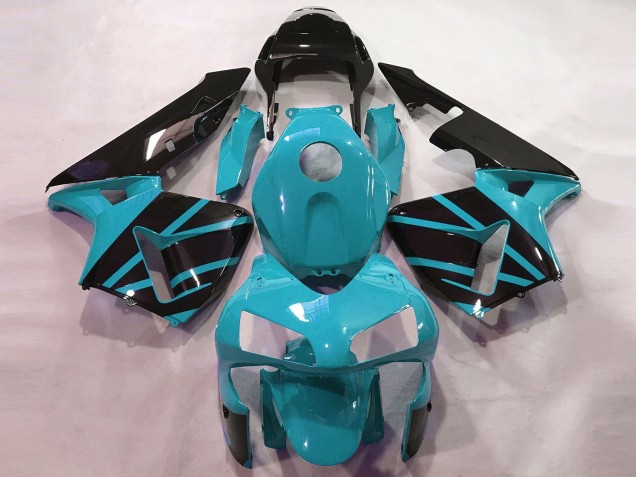 2003-2004 Honda CBR600RR Motorcycle Fairings - Light Blue Glossy Black OEM Style Australia for Sale