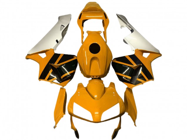 2003-2004 Honda CBR600RR Motorcycle Fairings - Silver Mustard Yellow Glossy Black Australia for Sale
