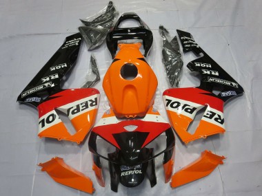 2005-2006 Honda CBR600RR Motorcycle Fairings - Orange Red White Black Repsol OEM Style Australia for Sale