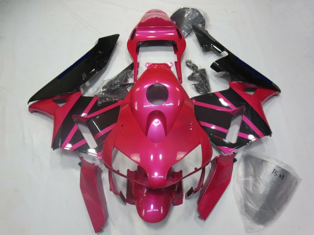 2003-2004 Honda CBR600RR Motorcycle Fairings - Pink Glossy Black Australia for Sale