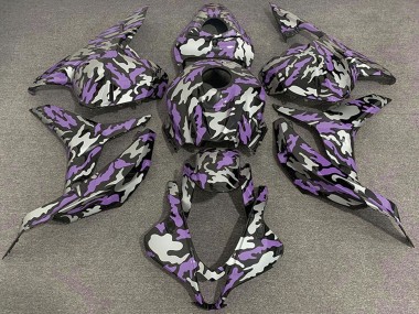2009-2012 Honda CBR600RR Motorcycle Fairings - Purple Silver Camouflage Australia for Sale