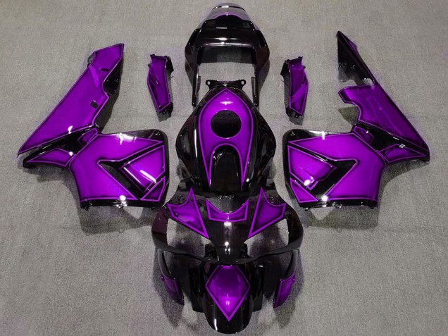 2003-2004 Honda CBR600RR Motorcycle Fairings - Purple Glossy Black Australia for Sale