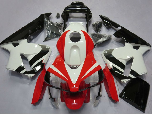 2003-2004 Honda CBR600RR Motorcycle Fairings - White Red Glossy Black OEM Style Australia for Sale