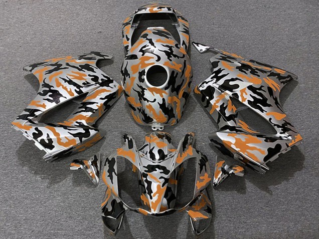2002-2013 Honda VFR 800 Motorcycle Fairings - Orange Camouflage Australia for Sale
