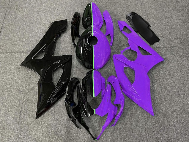 2005-2006 Suzuki GSXR 1000 Motorcycle Fairings - Glossy Black and Purple Australia for Sale
