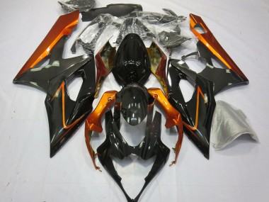 2005-2006 Suzuki GSXR 1000 Motorcycle Fairings - Burnt Orange Black Australia for Sale