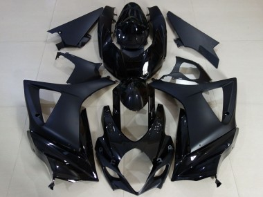 2007-2008 Suzuki GSXR 1000 Motorcycle Fairing - Glossy Black Matte Black Australia for Sale