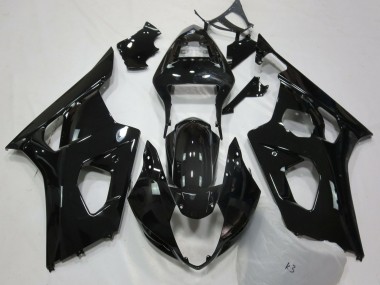 2003-2004 Suzuki GSXR 1000 Motorcycle Fairings - Glossy Black Australia for Sale