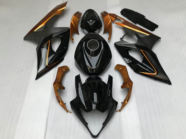 2005-2006 Suzuki GSXR 1000 Motorcycle Fairings - Glossy Black Bronze Australia for Sale