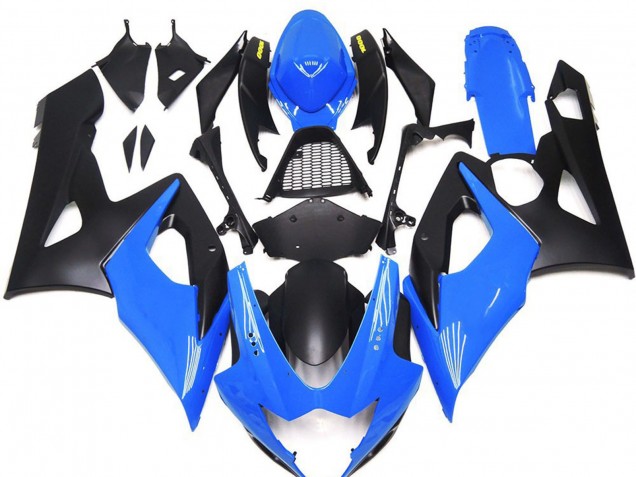 2005-2006 Suzuki GSXR 1000 Motorcycle Fairings - Blue Matte Black Yellow Australia for Sale