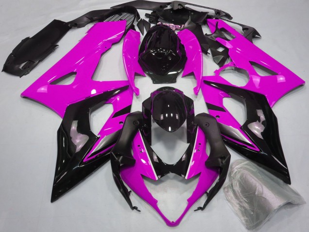 2005-2006 Suzuki GSXR 1000 Motorcycle Fairings - Pink Glossy Black Australia for Sale