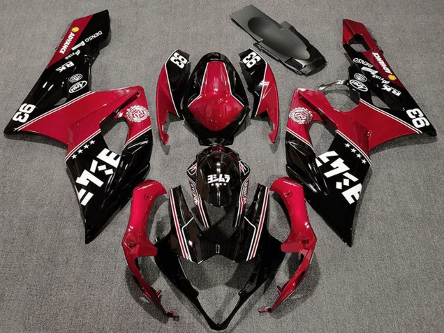 2005-2006 Suzuki GSXR 1000 Motorcycle Fairings - Red Glossy Black White Australia for Sale