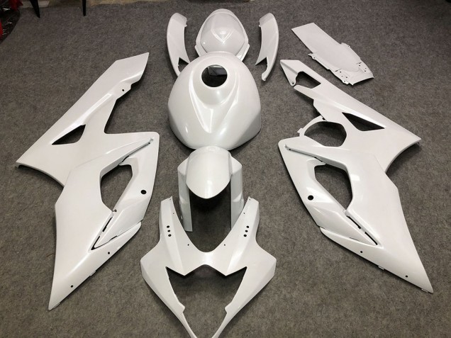 2005-2006 Suzuki GSXR 1000 Motorcycle Fairings - Glossy White Plain Australia for Sale