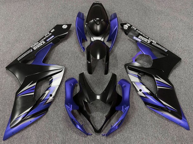 2005-2006 Suzuki GSXR 1000 Motorcycle Fairings - Matte Black Blue Australia for Sale