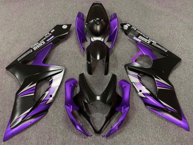2005-2006 Suzuki GSXR 1000 Motorcycle Fairing - Matte Black Purple Australia for Sale