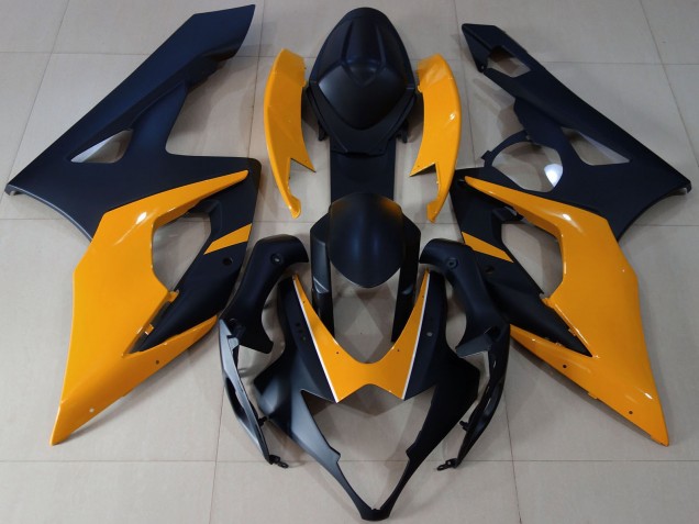 2005-2006 Suzuki GSXR 1000 Motorcycle Fairings - Matte Black Light Orange Australia for Sale