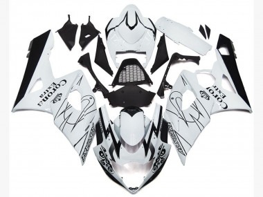 2005-2006 Suzuki GSXR 1000 Motorcycle Fairings - White Black Corona OEM Style Australia for Sale