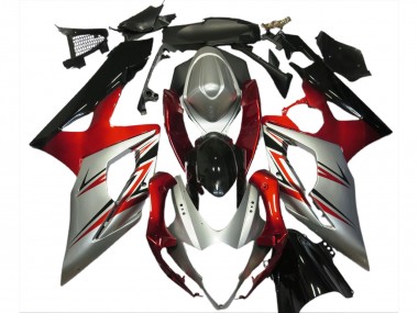 2005-2006 Suzuki GSXR 1000 Motorcycle Fairings - Red Silver Black Australia for Sale