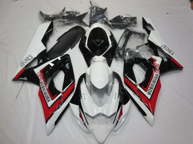 2005-2006 Suzuki GSXR 1000 Motorcycle Fairings - White Red Black Yoshimura Australia for Sale