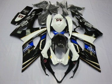 2005-2006 Suzuki GSXR 1000 Motorcycle Fairings - White Blue Black Yellow Viru Australia for Sale