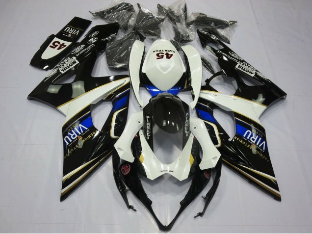 2005-2006 Suzuki GSXR 1000 Motorcycle Fairings - White Blue Black Yellow Viru Australia for Sale