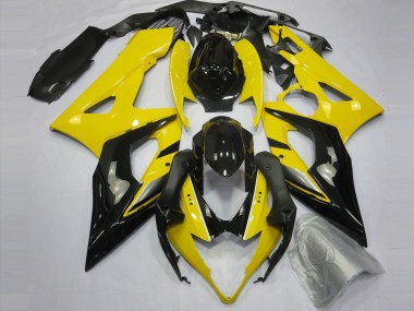 2005-2006 Suzuki GSXR 1000 Motorcycle Fairings - Yellow Glossy Black Australia for Sale