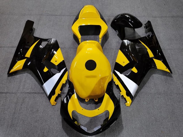 2001-2003 Suzuki GSXR 600 / GSXR 750 Motorcycle Fairings - Yellow White Glossy Black Australia for Sale