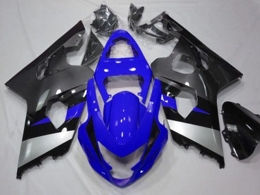 2004-2005 Suzuki GSXR 600 / GSXR 750 Motorcycle Fairings - Blue Silver Grey Black Australia for Sale