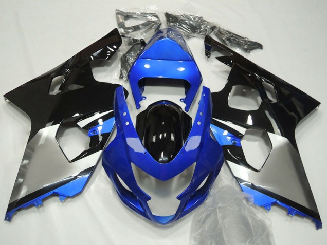 2004-2005 Suzuki GSXR 600 / GSXR 750 Motorcycle Fairings - Blue Silver Black Australia for Sale