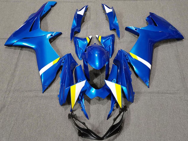2011-2024 Suzuki GSXR 600 / GSXR 750 Motorcycle Fairings - Blue White Yellow Australia for Sale