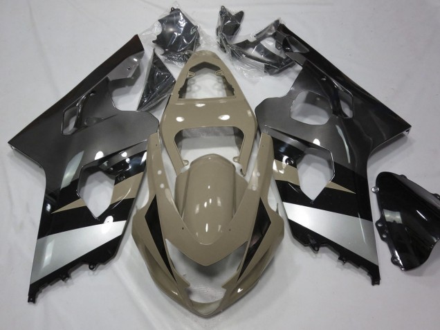 2004-2005 Suzuki GSXR 600 / GSXR 750 Motorcycle Fairings - Desert Tan Silver Black Australia for Sale
