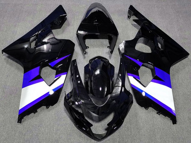 2004-2005 Suzuki GSXR 600 / GSXR 750 Motorcycle Fairings - Glossy Black Blue White Australia for Sale